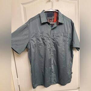 Kuhl Casual Blue Men’s Short Sleeve Shirt Size Large. New Without Tags